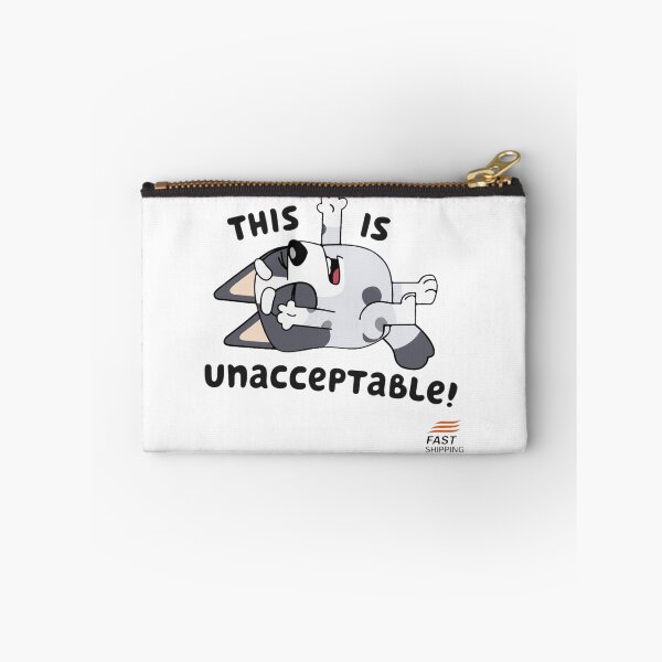 Item preview, Funny Cartoon Dog Unacceptable Statement  designed and sold by MichaelMo52883.