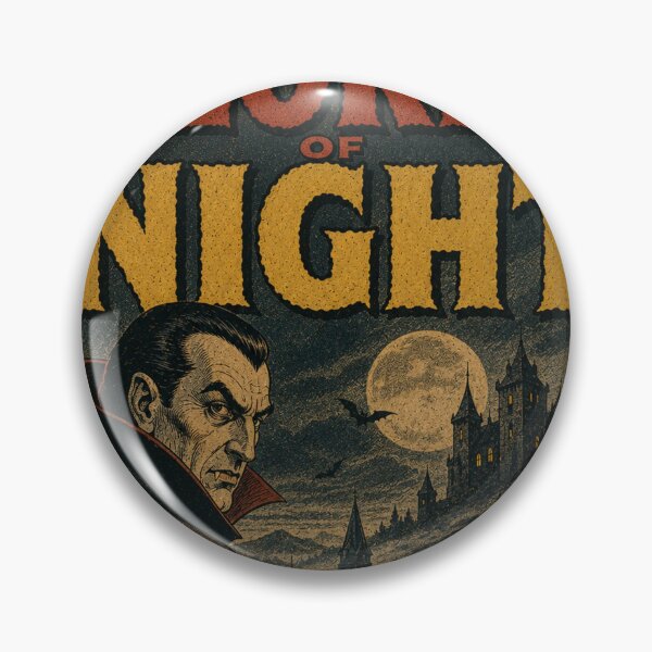 Item preview, Vintage Halloween Cover Art: Dracula Moonlit Village Hunt designed and sold by bapupa.