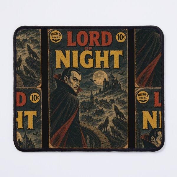 Item preview, Vintage Halloween Cover Art: Dracula Moonlit Village Hunt designed and sold by bapupa.