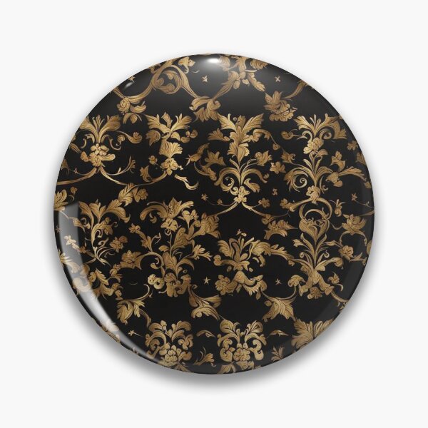 Item preview, Black & Golden Damask designed and sold by Runes n Roses.