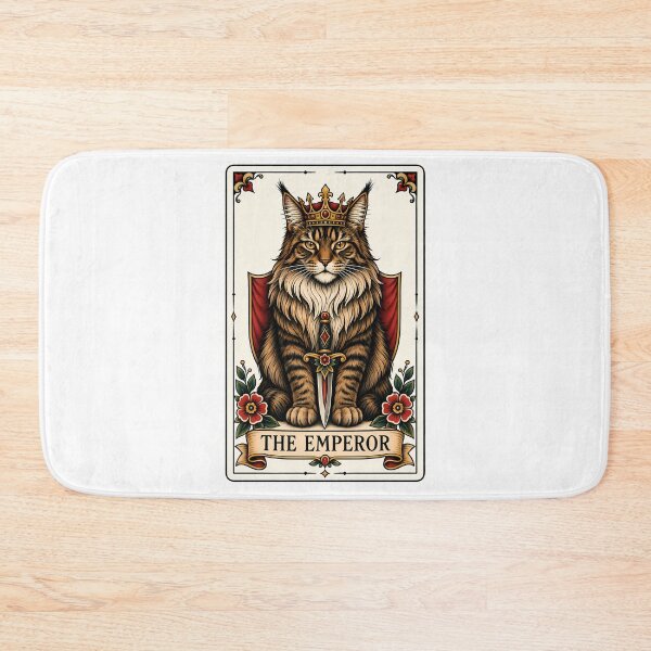 Item preview, The Emperor Tarot Cat Maine Coon designed and sold by Old's Cool Cat Studio.