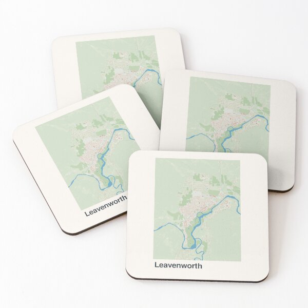 Item preview, Leavenworth, Washington Minimalistic Map Art designed and sold by MapsNerd.