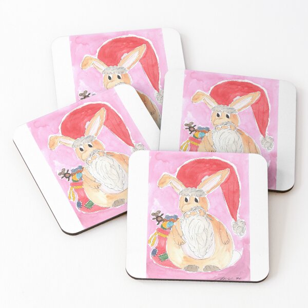 Item preview, Christmas, Weihnachten, Christmas-Rabbit, Pink designed and sold by Anke‘s Bazaar.