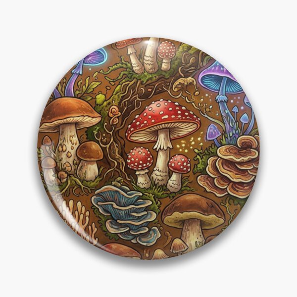 Item preview, Forest floor with an overwhelming variety of mushrooms designed and sold by Sigtrix.