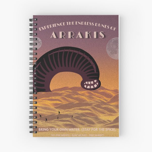 Item preview, Arrakis Vintage Travel Poster Funny Dune Parody designed and sold by Mircea786.