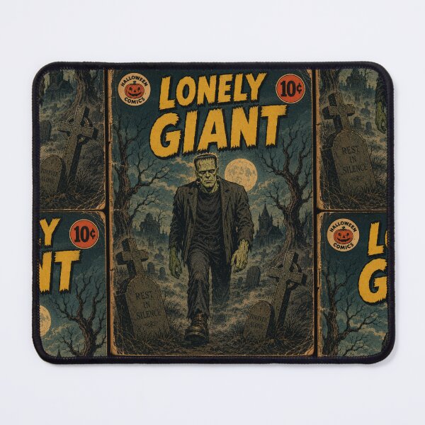 Item preview, Vintage Halloween Cover Art: Frankenstein's Monster Moonlit Graveyard designed and sold by bapupa.