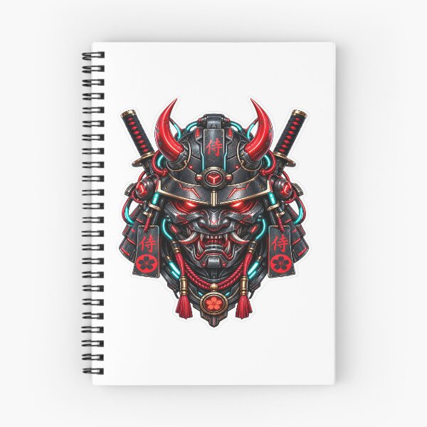 Item preview, Cyberpunk Cybernetic Oni Ronin Mask Art designed and sold by RiteshCenter .
