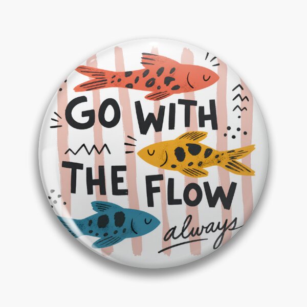Item preview, Go With The Flow Retro Fish Art designed and sold by CRMediaGroup.