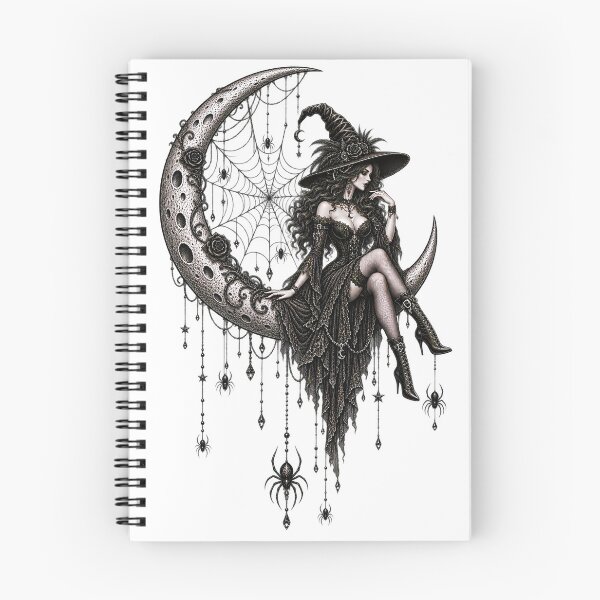 Item preview, ✨ MOONSTRUCK & MACABRE ✨   • Whimsy After Dark - SPIDER MOON - WITCH v2 designed and sold by WheelieGdArt.