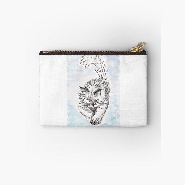 Item preview, Cat, Katze, A Fur-Ball on a Mission, Light-Blue designed and sold by Anke‘s Bazaar.