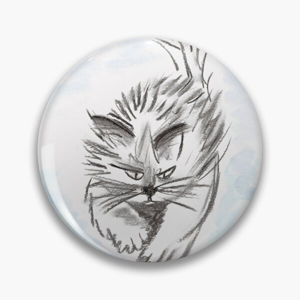 Item preview, Cat, Katze, A Fur-Ball on a Mission, Light-Blue designed and sold by Anke‘s Bazaar.