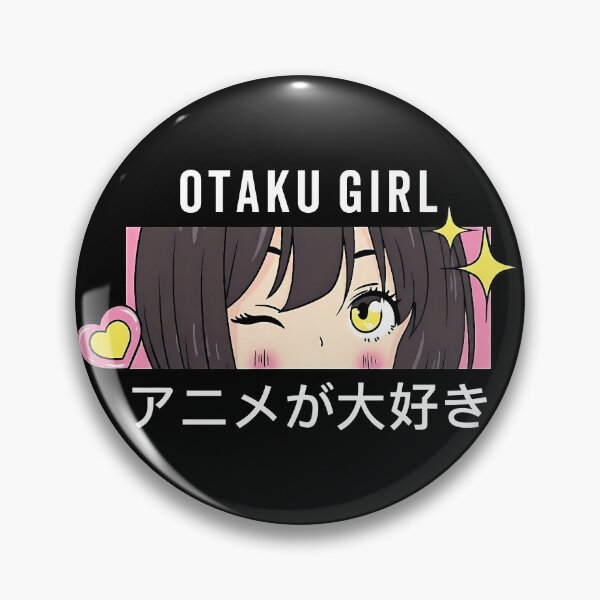 Item preview, Cute Winking Otaku Anime Girl Eyes Design designed and sold by artworkathome.