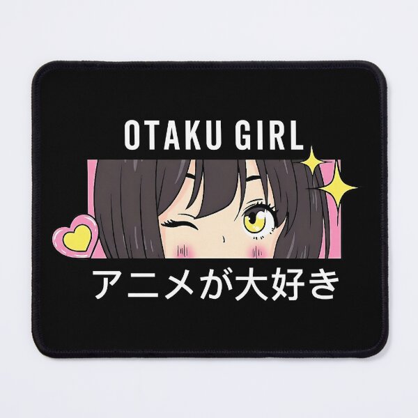 Item preview, Cute Winking Otaku Anime Girl Eyes Design designed and sold by artworkathome.