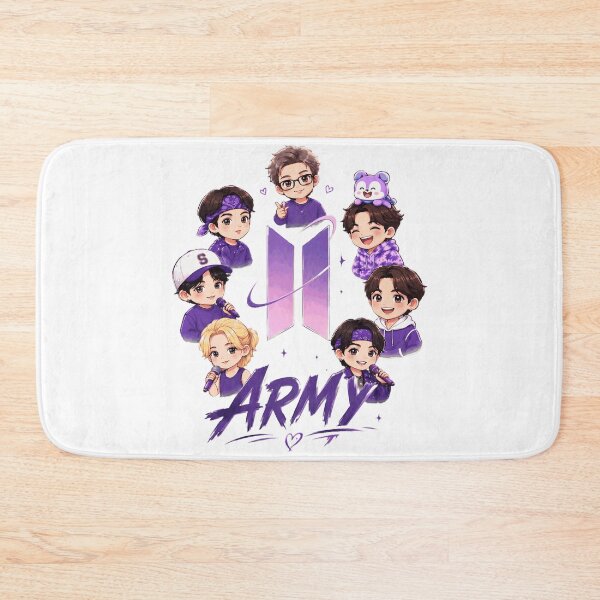 Item preview, Cute Chibi Kpop Fan Group Purple Heart designed and sold by MichaelMo52883.