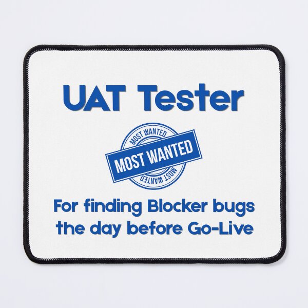 Item preview, UAT Tester Most Wanted - Funny SAP Gift designed and sold by HypercareClub.