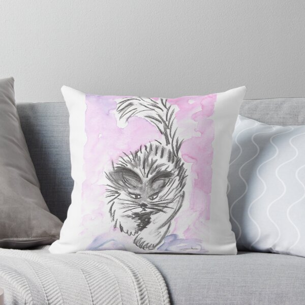 Item preview, Cat, Katze, A Fur-Ball on a Mission, Pink/Purple designed and sold by Anke‘s Bazaar.