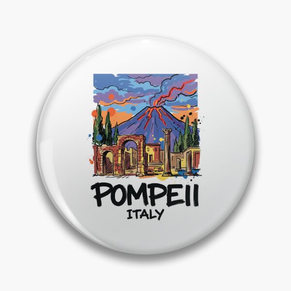 Item preview, Pompeii Ruins Mount Vesuvius Italy Art designed and sold by Merch by Das Design Studio.