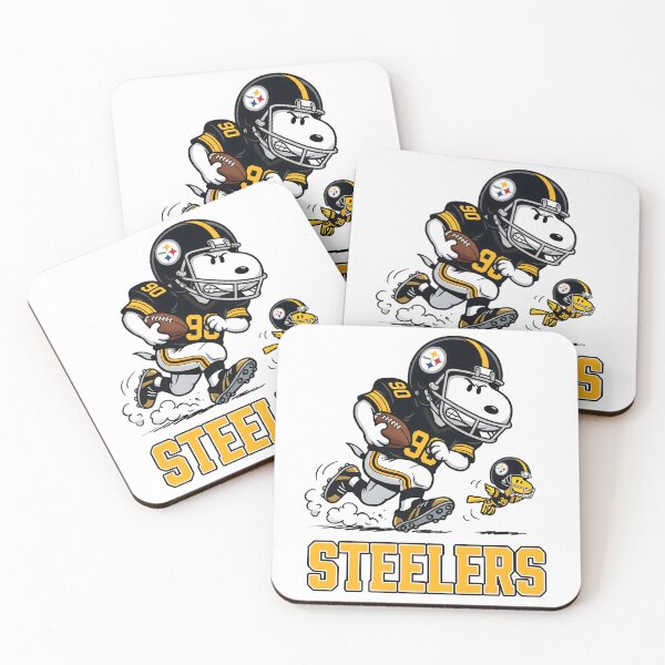 Item preview, Snoopy And Woodstock Pittsburgh Football Action Fan designed and sold by DamianRoy88.
