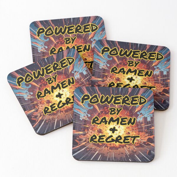 Item preview, Powered by Ramen + Regret designed and sold by Snedsdigital.