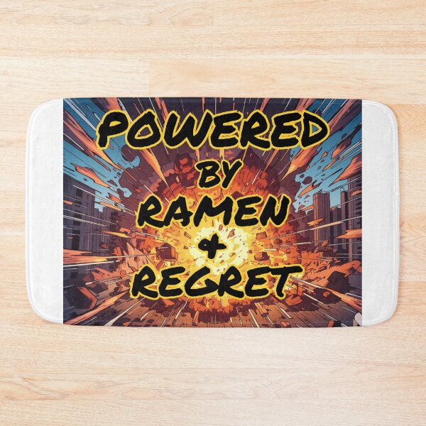 Item preview, Powered by Ramen + Regret designed and sold by Snedsdigital.