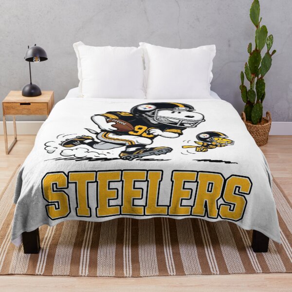 Item preview, Snoopy And Woodstock Pittsburgh Football Action Fan designed and sold by DamianRoy88.