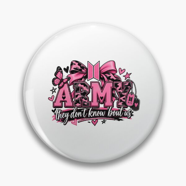 Item preview, K-Pop Fan Pink Camo ARMY Butterfly Design designed and sold by MichaelMo52883.