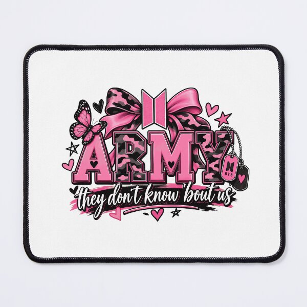 Item preview, K-Pop Fan Pink Camo ARMY Butterfly Design designed and sold by MichaelMo52883.