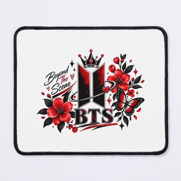 Item preview, Kpop Fan Floral Butterfly Crown Graphic designed and sold by MichaelMo52883.