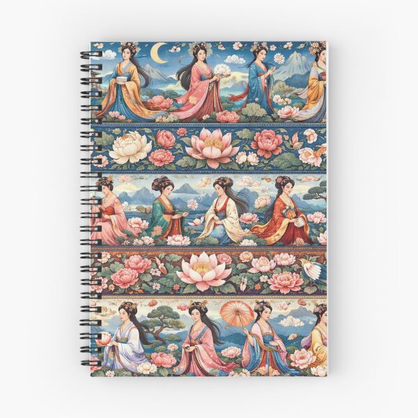 Item preview, Sea of women and lotus and peony blossoms designed and sold by Sigtrix.