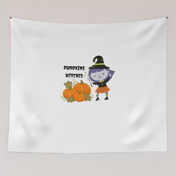 Item preview, pumpkins and witches designed and sold by lilyshop27.