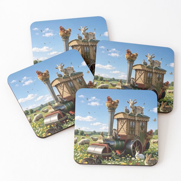 Item preview, Whimsical Country Steam Engine designed and sold by Jonsmartdesigns.