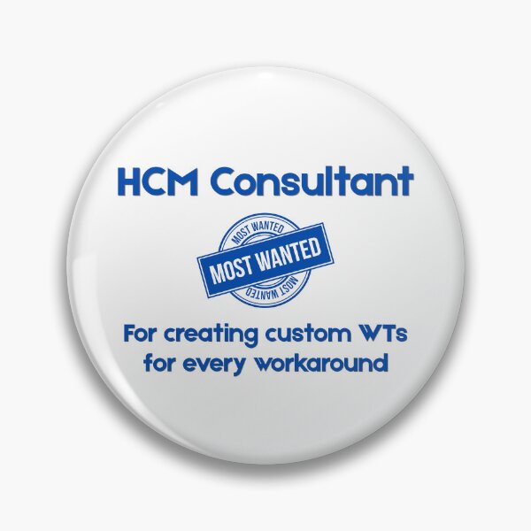 Item preview, HCM Consultant Most Wanted - Funny SAP Gift designed and sold by HypercareClub.
