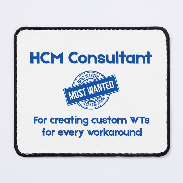 Item preview, HCM Consultant Most Wanted - Funny SAP Gift designed and sold by HypercareClub.