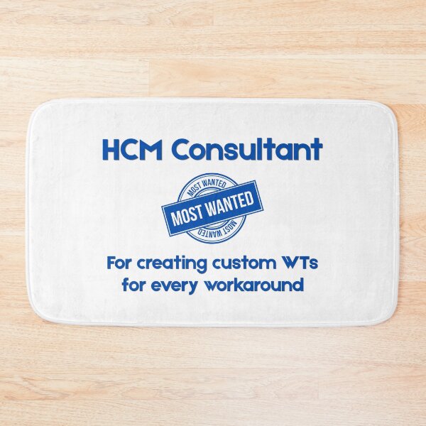 Item preview, HCM Consultant Most Wanted - Funny SAP Gift designed and sold by HypercareClub.