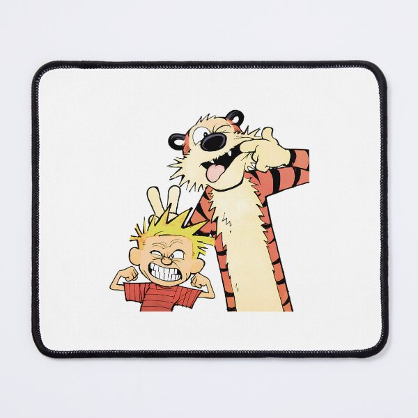 Item preview, Funny Blonde Boy And Tiger Best Friends Making Silly Faces Illustration designed and sold by YeppiStudio.
