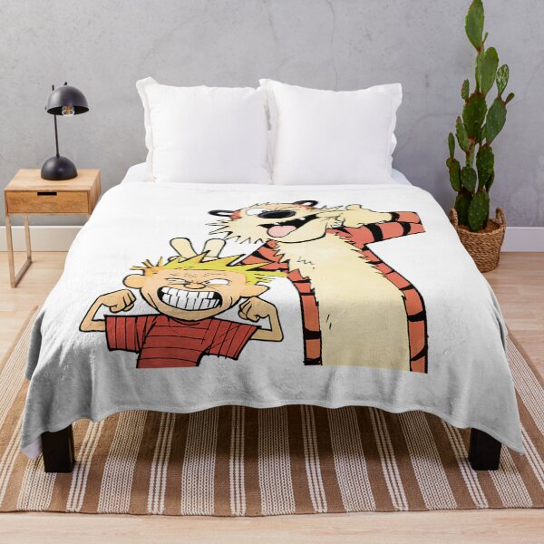 Item preview, Funny Blonde Boy And Tiger Best Friends Making Silly Faces Illustration designed and sold by YeppiStudio.
