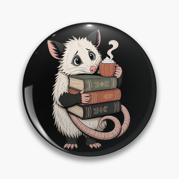Item preview, Anxious Opossum Book Club Librarian designed and sold by Fun2Fentastic.