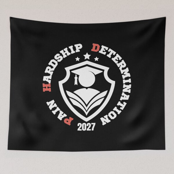 Item preview, Class of 2027 Funny PhD Graduation Quote Pain, Hardship, Determination  designed and sold by Artycom.