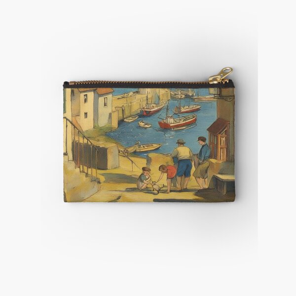 Item preview, St Ives Cornwall Original Custom Vintage Poster Wall Art Design Gift Pillow Home Soft Furnishing designed and sold by Cool Robot Bro..