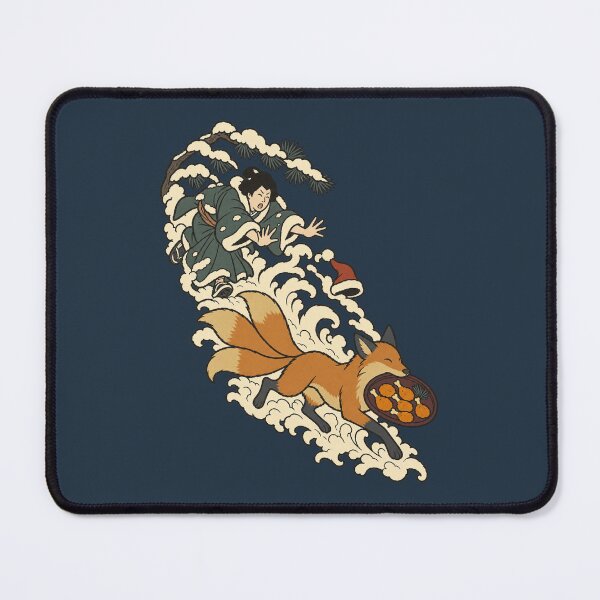 Item preview, Fox Steals Christmas Dinner — Funny Japanese Christmas | Ukiyo-e Woodblock designed and sold by Planthem.
