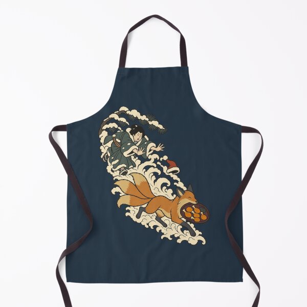 Item preview, Fox Steals Christmas Dinner — Funny Japanese Christmas | Ukiyo-e Woodblock designed and sold by Planthem.