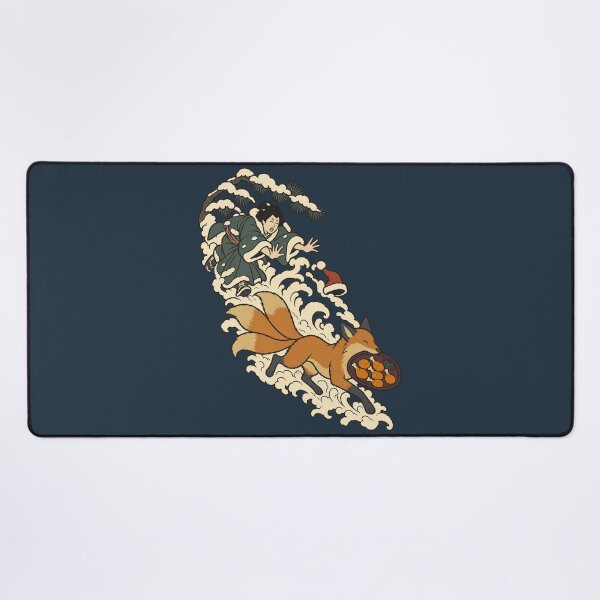 Item preview, Fox Steals Christmas Dinner — Funny Japanese Christmas | Ukiyo-e Woodblock designed and sold by Planthem.