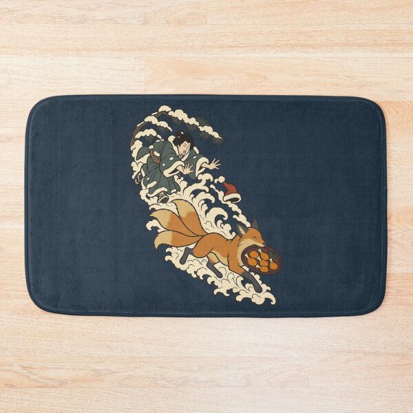 Item preview, Fox Steals Christmas Dinner — Funny Japanese Christmas | Ukiyo-e Woodblock designed and sold by Planthem.