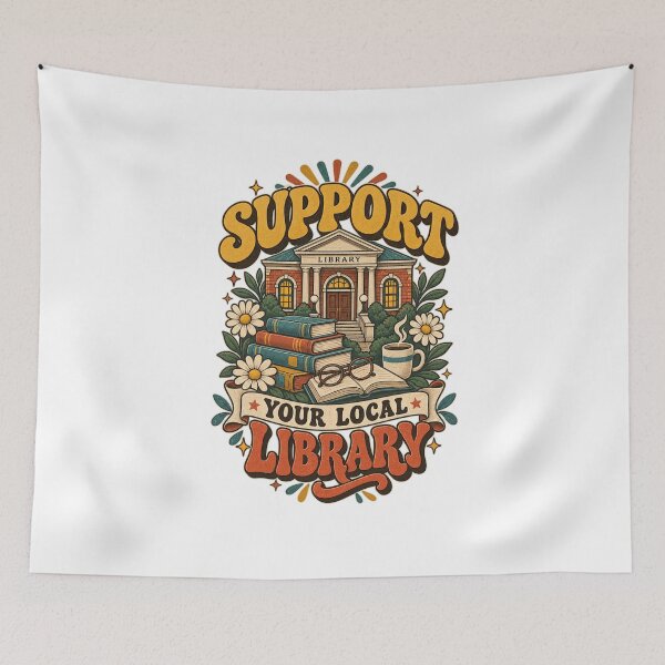 Item preview, Support your local library designed and sold by HandicraftArt.