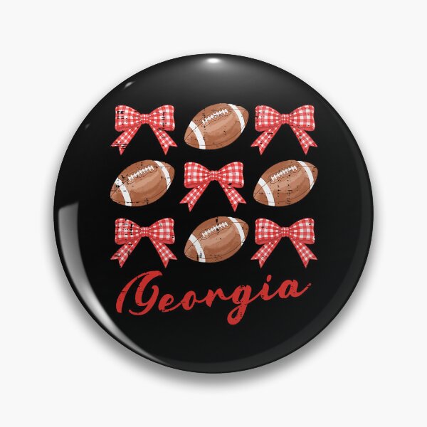 Artikelvorschau, Georgia Football Gingham Bow Jugend Teenager entworfen und verkauft von nryum.