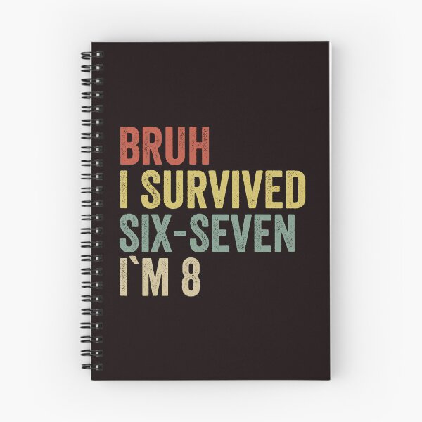 Item preview, Funny 8th Birthday Bruh Six Seven Meme designed and sold by ImeldaSparks.