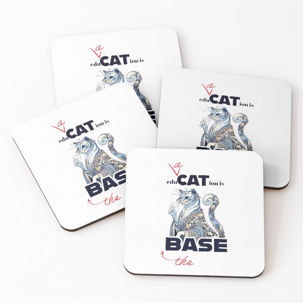 Item preview, The Dean of Feline Epistemology: Education Is the Base Print designed and sold by FreiherrPK.