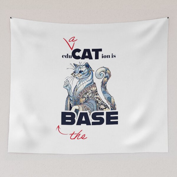 Item preview, The Dean of Feline Epistemology: Education Is the Base Print designed and sold by FreiherrPK.