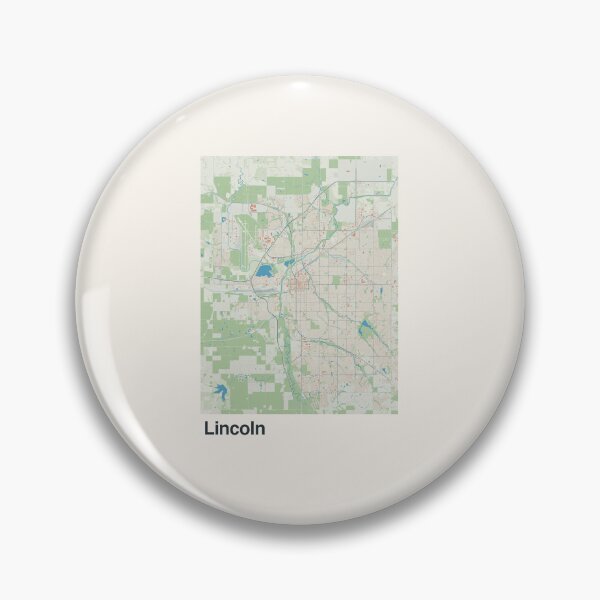 Item preview, Lincoln Minimalistic Map Art designed and sold by MapsNerd.