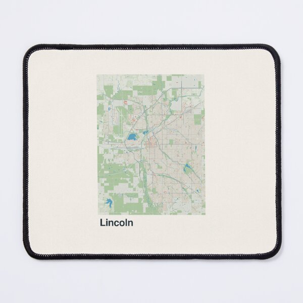Item preview, Lincoln Minimalistic Map Art designed and sold by MapsNerd.